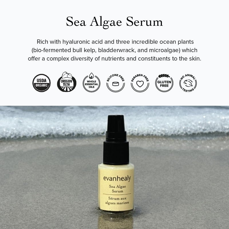 evanhealy Sea Algae Anti Wrinkle Serum for Sensitive Skin | Lightweight Firming Face Serum Anti Aging | Facial Serum with Hyaluronic Acid & Botanical Extracts - Image 3